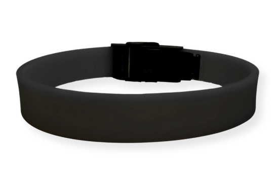 ArmBand Light Black mit Verschluss Farbe