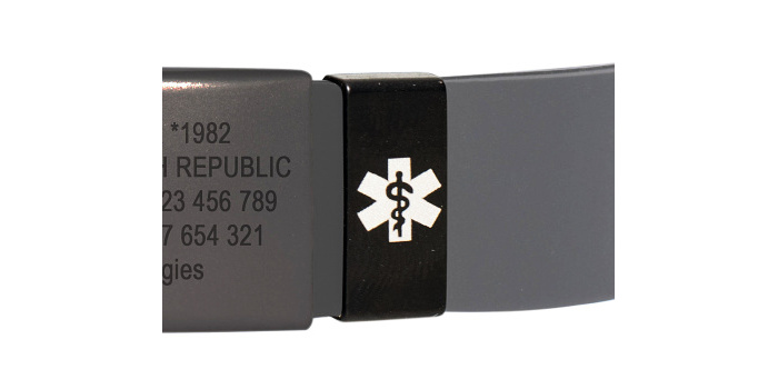 Mark Negro para cinturón de 18 mm